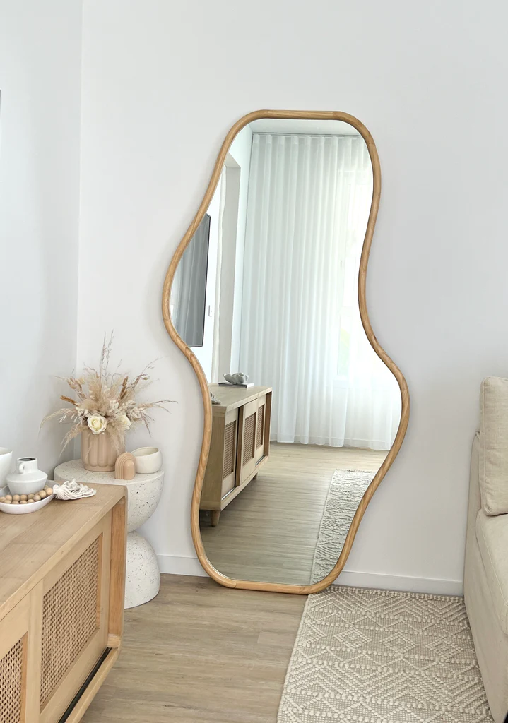 Ripple Wave Woody Mirror - Perfect Design